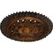 Ekena Millwork York Ceiling Medallion (Fits Canopies up to 3 5/8"), Hand-Painted Rust, 21 5/8"OD x 2 1/2"P CM21YORUS - alternate 3